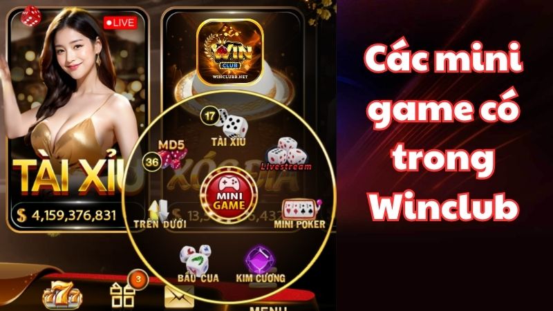 Các mini game Winclub được nhiều người yêu thích 